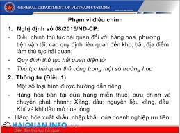 Quy trình phân tích phân loại Hàng hóa xuất nhập khẩu